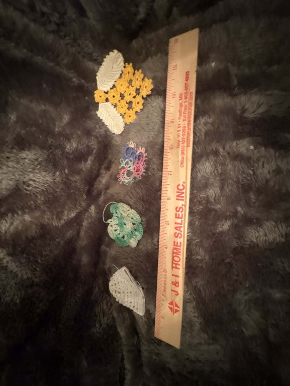 Handmade Vintage Crochet Lacework Appliques Assorted Lot